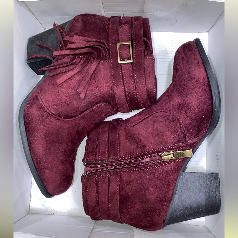 Burgundy Booties - Picture 7 of 7